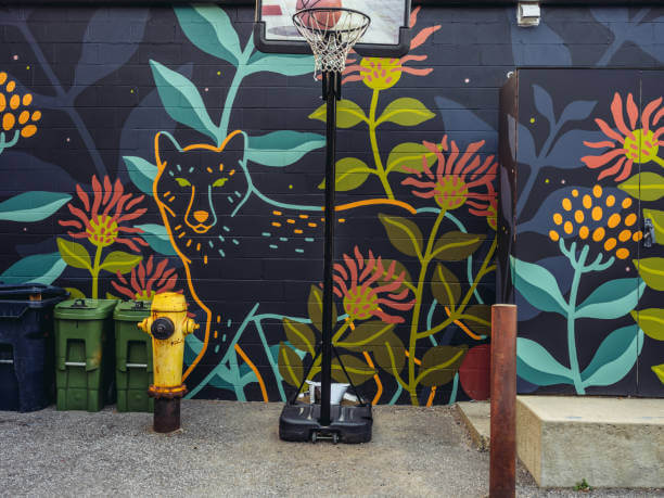 wolf and jungle wall paiting art  UAE